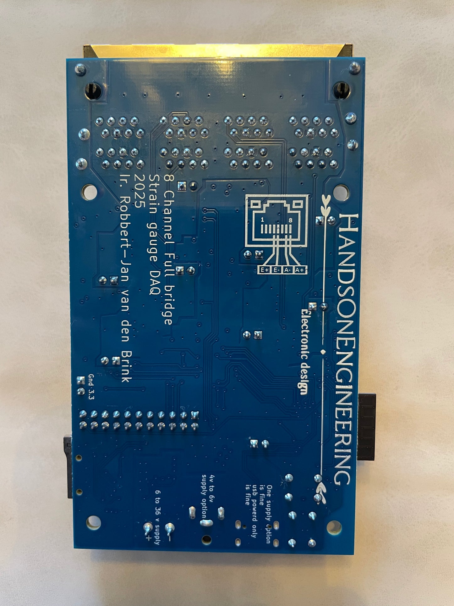 8 Channel Load cell and Strain Gauge DAQ
