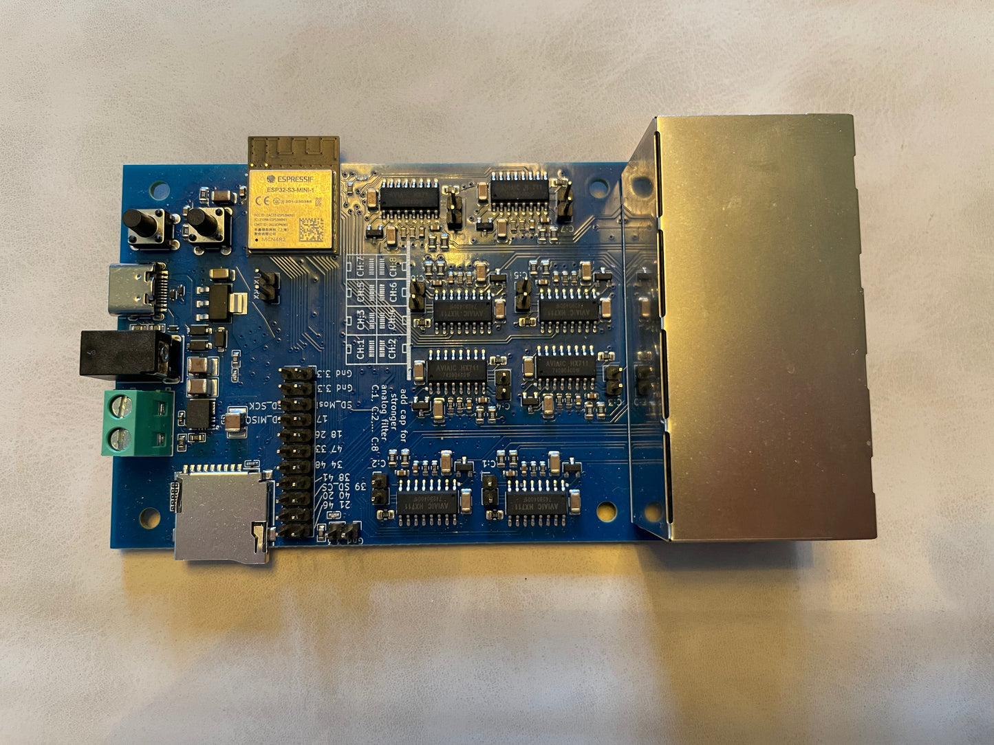 8 Channel Load cell and Strain Gauge DAQ